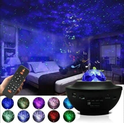 Galaxy Star Projector Night Light with Remote Control & Bluetooth Speaker
