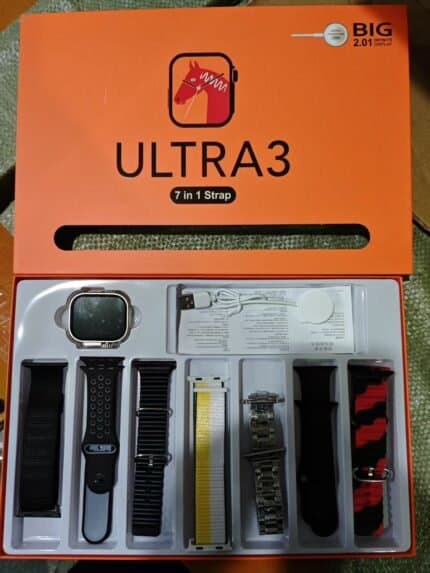 ULTRA3 Smartwatch + 7-in-1 Strap Combo