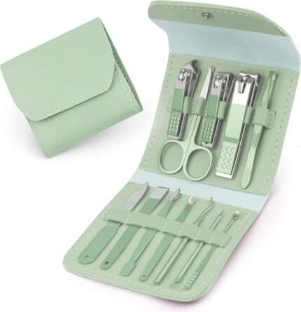 Pro Nail Care Set with Leather Case